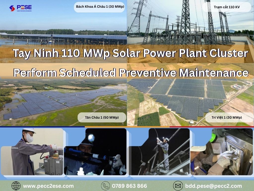 cụm điện mặt trời tại Tấy Ninh