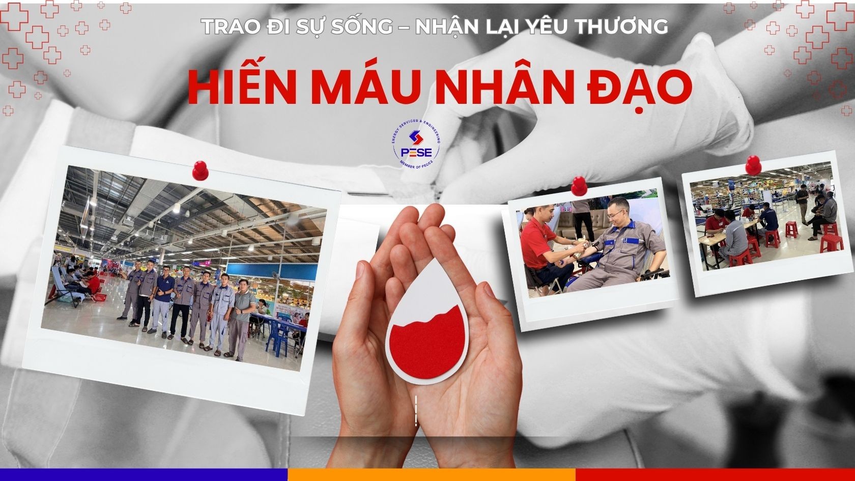hiến máu nhân đạo tại PESE