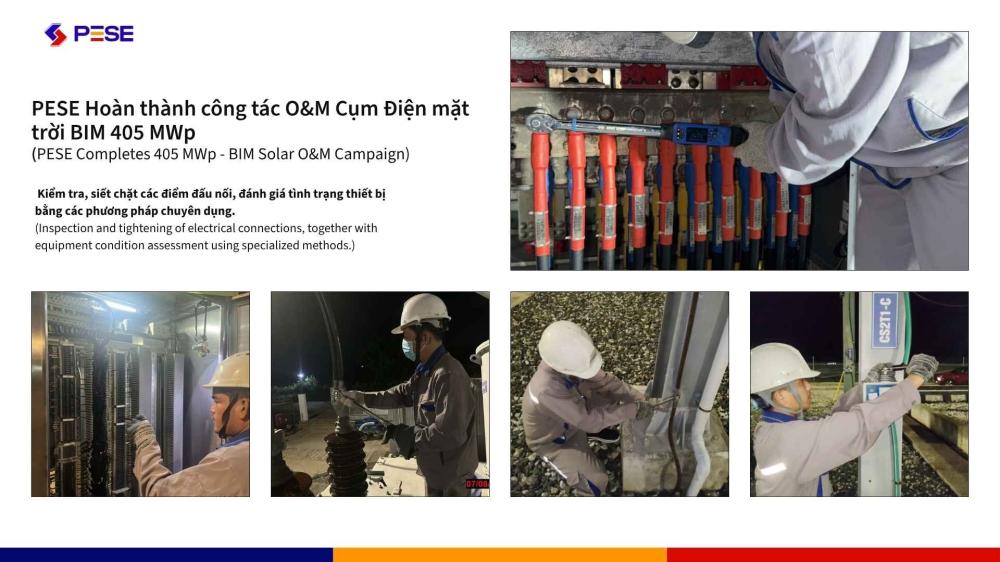 PESE Completes Major Maintenance Campaign for the BIM Solar Power Cluster and Quan The 220kV Switching Station