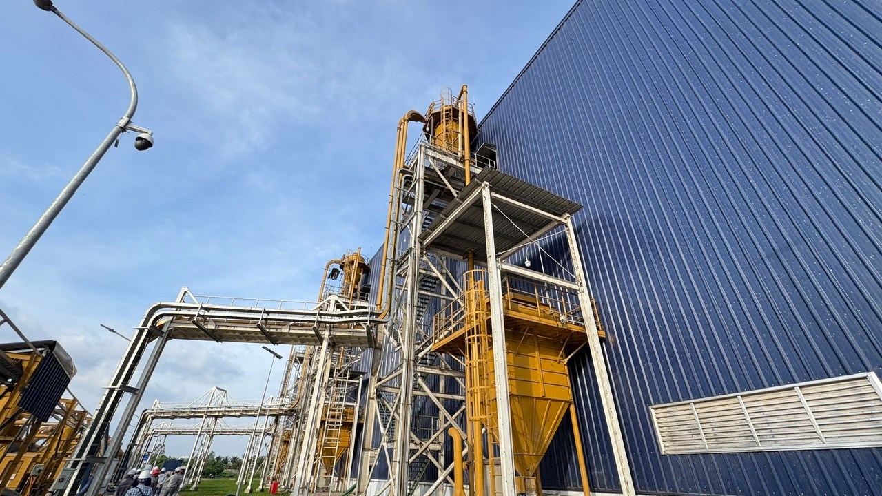 Nhà máy Điện sinh khối Hậu Giang - Khung thép