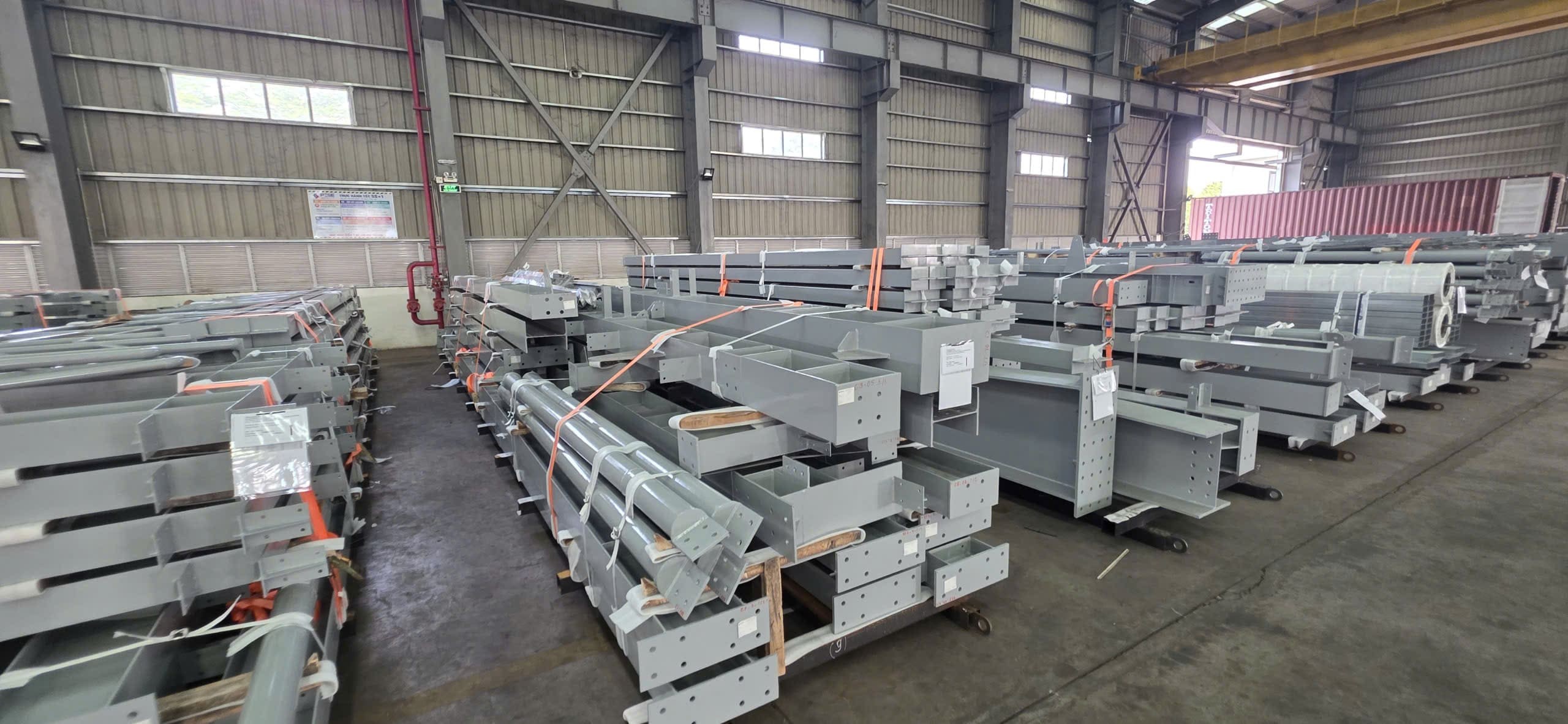 Gia công 250 tấn kết cấu thép xuất khẩu Honduras